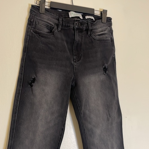 RE Generation By Celebrity Pink | Venus Distressed Grey/Black Jeans - Picture 5 of 7